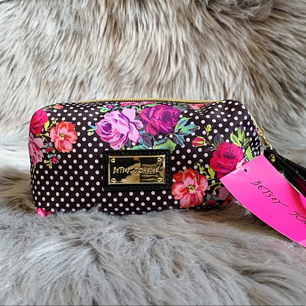 Betsey Johnson Flower Power Box Wristlet